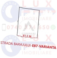 ID 7366 Teren cu deschidere la E87 - VARIANTA - Strada BARAJULUI