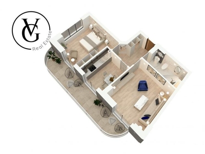 Apartament decomandat 2 camere-nou-Tomis Tower -garaj inclus