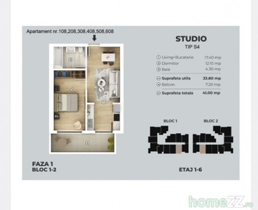 Popesti Biruintei Apartament 2 Camere Tip Studio