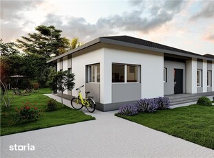 Pret promotional - Casa moderna pe parter, 3 dormitoare, 500 mp teren