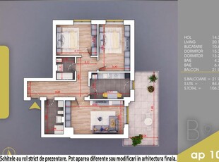 (AP. 106/9/B) 3 camere Theodor Pallady - Metrou Teclu - Estimobiliar