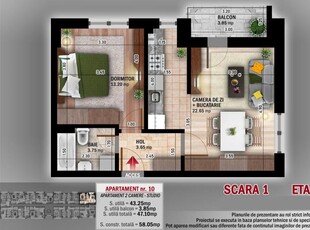 (AP.10/1/LOT3) 2 camere Titan - Th. Pallady - Metrou Teclu - Estimobiliar