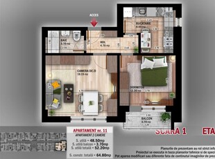 (AP.11/1/LOT3) 2 camere Titan - Th. Pallady - Metrou Teclu - Estimobiliar