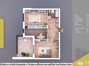 (Ap.110/9/B) 2 camere Titan - Pallady - Metrou Nicolae Teclu - Estimobiliar