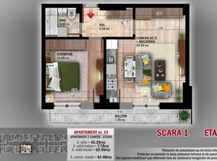 (AP.14/2/LOT3) 2 camere Titan - Th. Pallady - Metrou Teclu - Estimobiliar