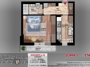 (AP.26/2/LOT3) Garsoniera Titan - Th. Pallady - Metrou Teclu - Estimobiliar