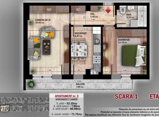 (AP.3/1/LOT3) 2 camere Titan - Th. Pallady - Metrou Teclu - Estimobiliar