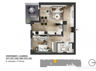 Apartament 2 camere | Pipera Plaza | Bloc Finalizat