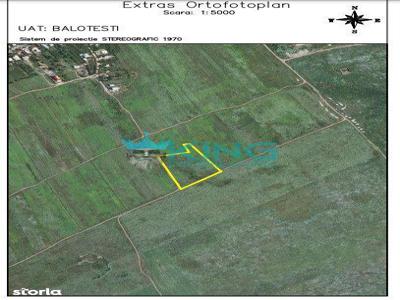 Teren intravilan 14.800mp |Dubla deschidere 123ml/158ml | Balotesti