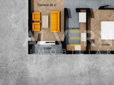 COMISION 0%! Apartament 2 camere, 51mp, semifinisat, balcon - Terra