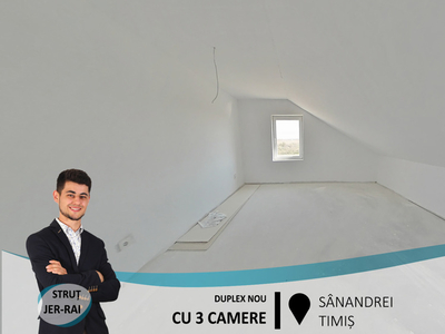 Duplex nou cu 3 camere în Sânandrei(ID:27757)