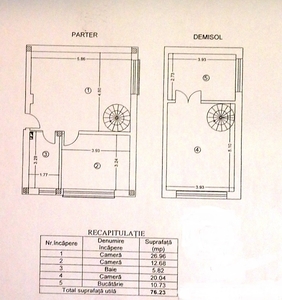 Episcopul Radu 43, Apartament 3 camere, 76mp