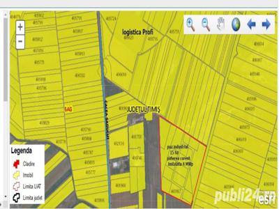 Teren cu Puz Industrial in zona Sag laga logistica Profi