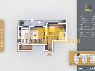 Apartament 2 camere Bucatarie Inchisa cu Debara Metrou Teclu