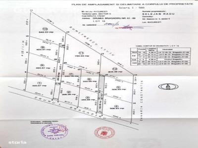 SECTOR 5 | Intravilan 6000MP-Deschidere 70ML | Parcelat - Cadastrat -