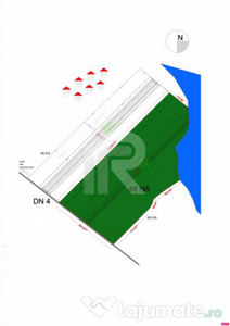 TEREN INTRAVILAN 38,45 HA DN4 GLINA, centura ILFOV