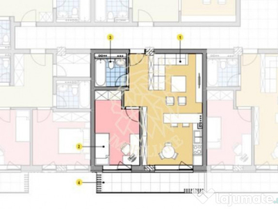 Apartament 2 camere-52mp cu balcon-Ultrafinisat-et 1, 2-C...