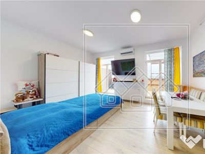 Apartament cu terasa mare, bloc cu lift, mobilat - H.Coanda
