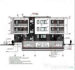 Apartament 2 camere semifinisat, 54.36 mp, 2 parcari, zona S