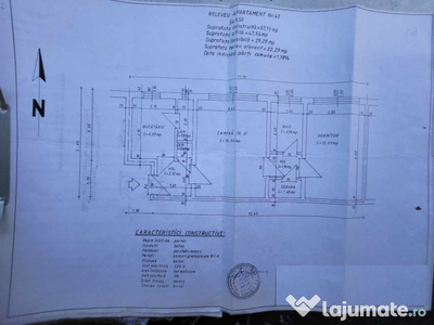 Nord - Brumarelelor 2 camere bloc beton