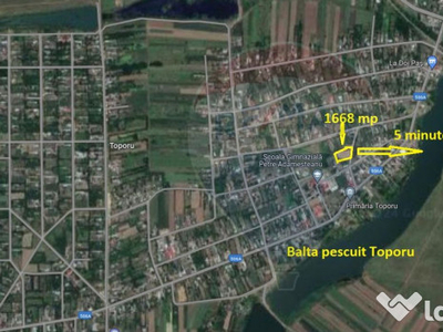 Teren 1,668mp Balta pescuit Toporu