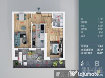 Titan Liviu Rebreanu Apartament 2 camere complet decomandate