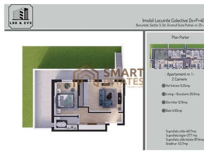 Apartament Nou 2 camere incalzire in pardoseala - Sector 3