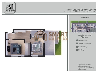 Apartament nou 2 camere incalzire in pardoseala- Sector 3