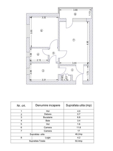 Ap 2 camere decomandat-Tatarasi-Flora-fara risc