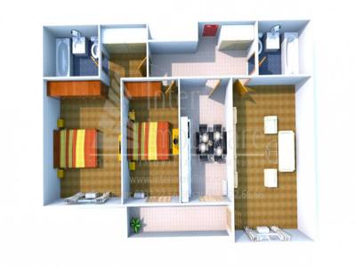 Apartament nou, 3 camere decomandat, 92 mp, Popas Pacurari, de vanzare, 1,5 km Rond Pacurari , Cod 146326