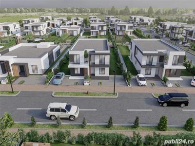 Duplex nou de vanzare in Covaci, Timis, 110 mp, 356 mp teren, comision 0%, zona exclusiva de case