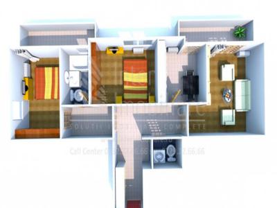 Galata apartament nou 87 mp, 3 camere, decomandat, de vanzare, Sun City, Cod 146199