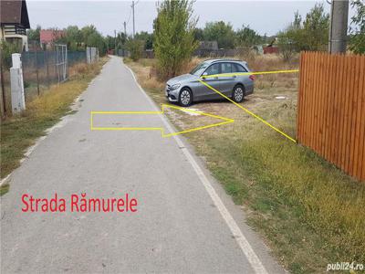 Vând teren intravilan Snagov zonă case asfalt curent gaz apă pădure 500 mp 14990 euro