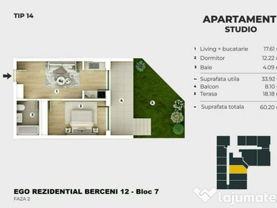 AP 2 Camere Berceni - 400m Metrou - Parc | Piscina