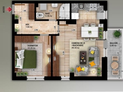 Apartament 2 Camere, Nicolae Grigorescu Comision 0