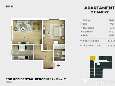 Berceni - Ap 2 Camere - Piscina | Parc - 400m Metrou