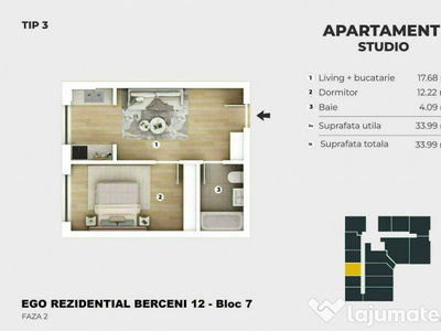 Oferta - Ap 2 Camere Berceni - 400m Metrou - Incalzire Pa...