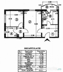 Apartament 2 camere semidecomandat 6/8, Panduri, 13 Septembr