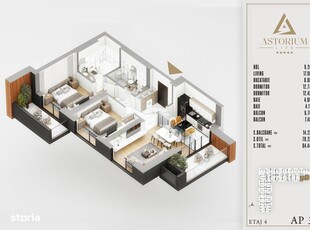 Apartament 3 camere decomandat proiect premium Titan Pallady