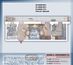 COMISION 0% | 3 Camere | Zona Spital Judetean | Centrala Proprie