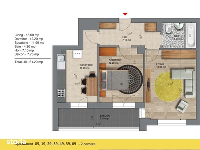 Apartament 2 camere premium, metrou Berceni - 2min.