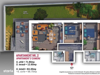 Apartament cu ÎNCĂLZIRE GRATUITĂ! Parc / loc de joacă