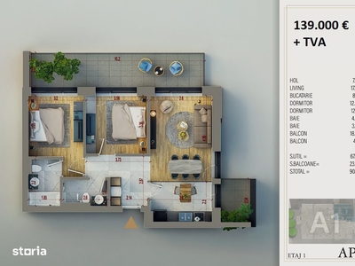 Apartament 3 camere, Craiovei, Modern, bloc nou