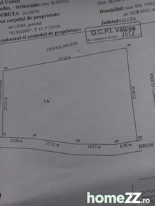 Teren Budești sat Linia 1750mp