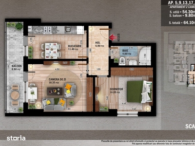 Apartament 2 Camere- Calea Bucuresti-4108
