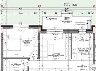 Apartament cu 2 camere, 47,48 mp, parcare inclusa, zona Beta Residence