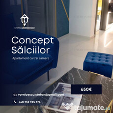 Apartament cu trei camere Concept Salciilor, Nicolina, bloc