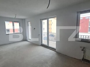 Apartament semifinisat, 2 camere, incalzire in pardoseala, parcare, zona Spartan