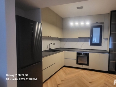 Inchiriez apartament nou 2 camere semidecomandat, Pipera, 71 mp, 950euro