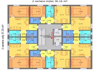 VANZARE 2 CAMERE DECOMANDAT, COCHET LA 2 PASI FATA DE METROU